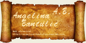 Angelina Bantulić vizit kartica